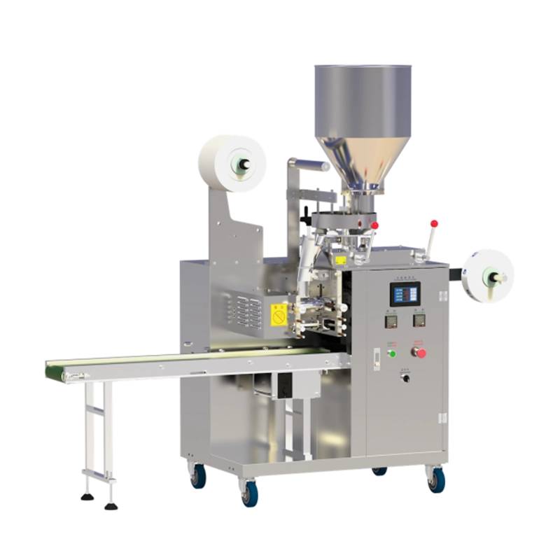 Automatic continuous hanging line and label tea bag packing machine