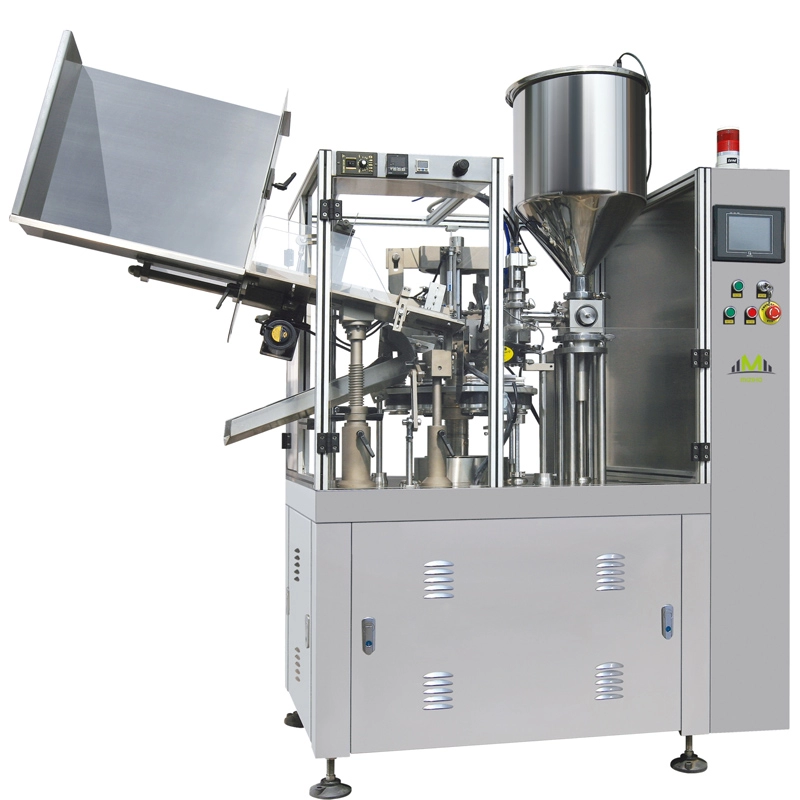 Automatic clean face cream plastic tube filling and sealing machine