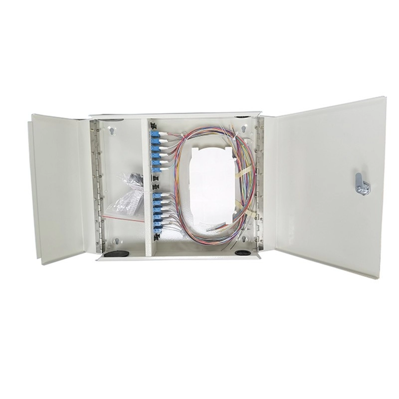 Fiber Optic Wallmount Distribution Box SC/LC/FC/ST SM OM1 OM2 OM3 OM4 OM5