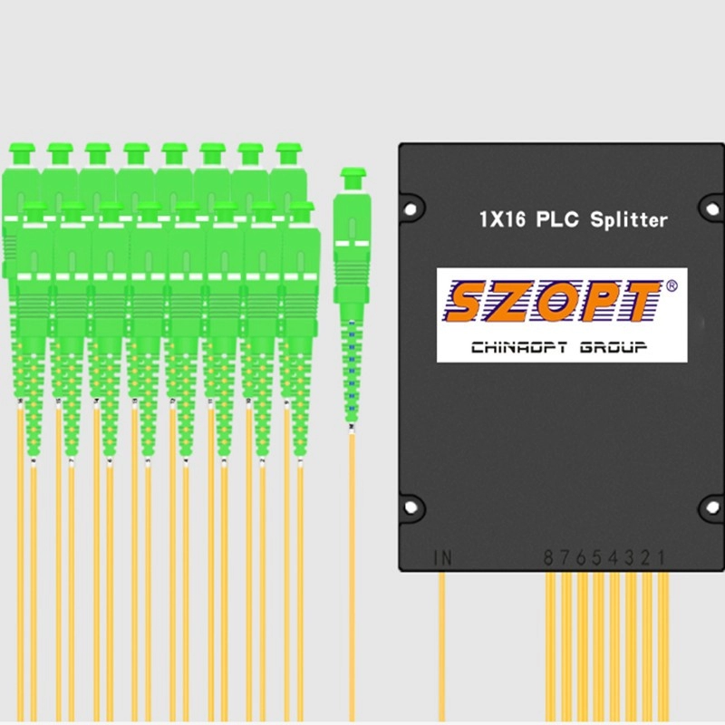PLC Splitter 1X16 ABS BOX SC/LC/FC/ST UPC APC