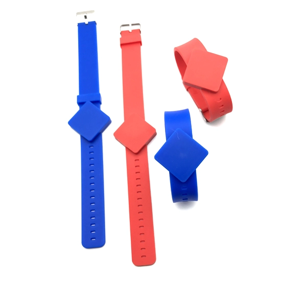 Watch Style Adjustable RFID Proximity Silicone Wristband