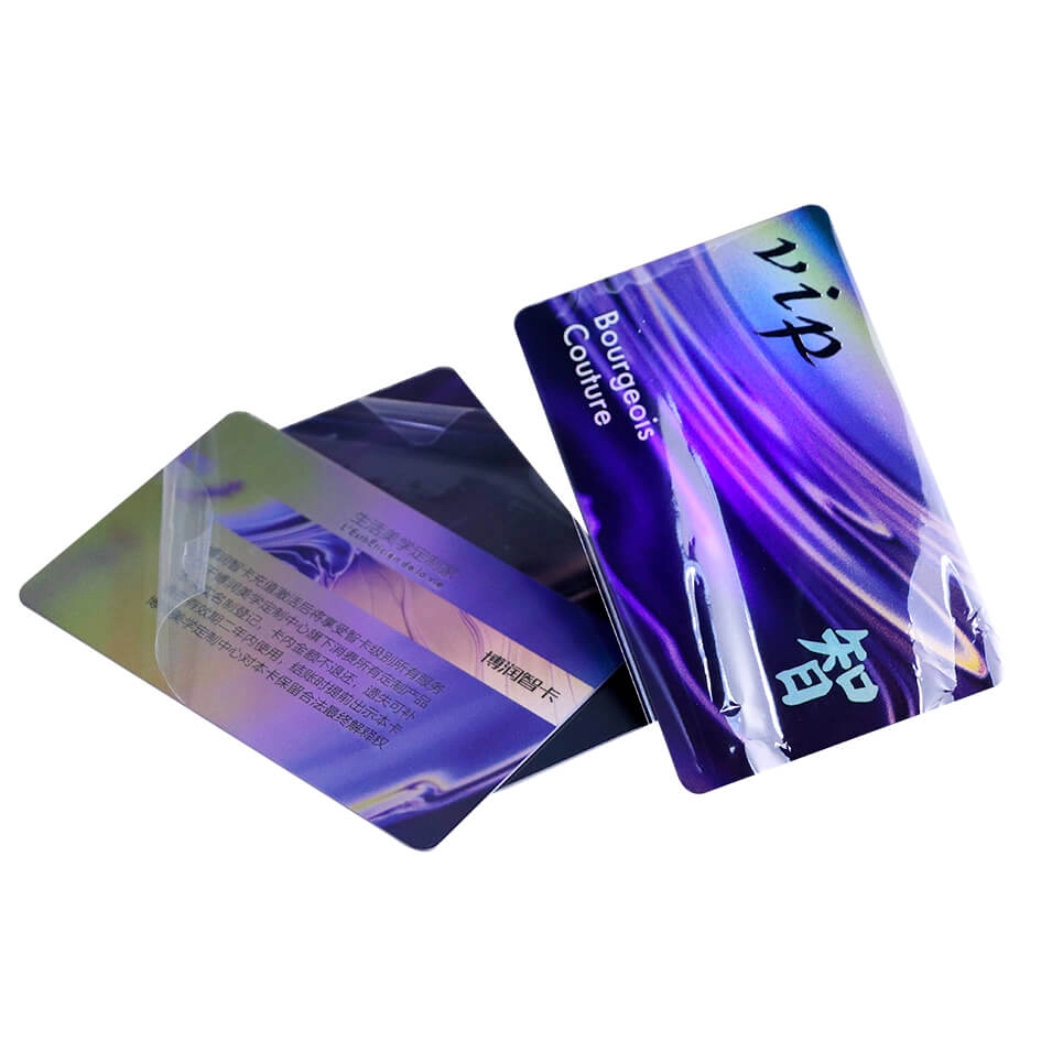 125MHz LH T5577 RFID Hotel Key Cards With Metal Label