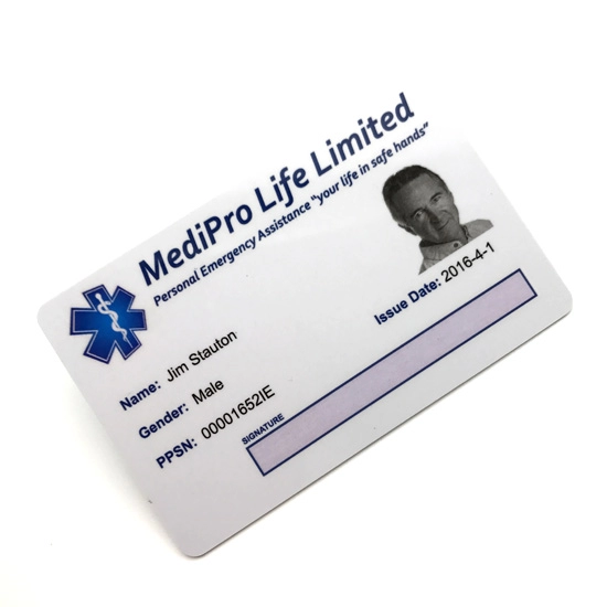 Optional Personalization Security Printing Plastic Photo ID Card