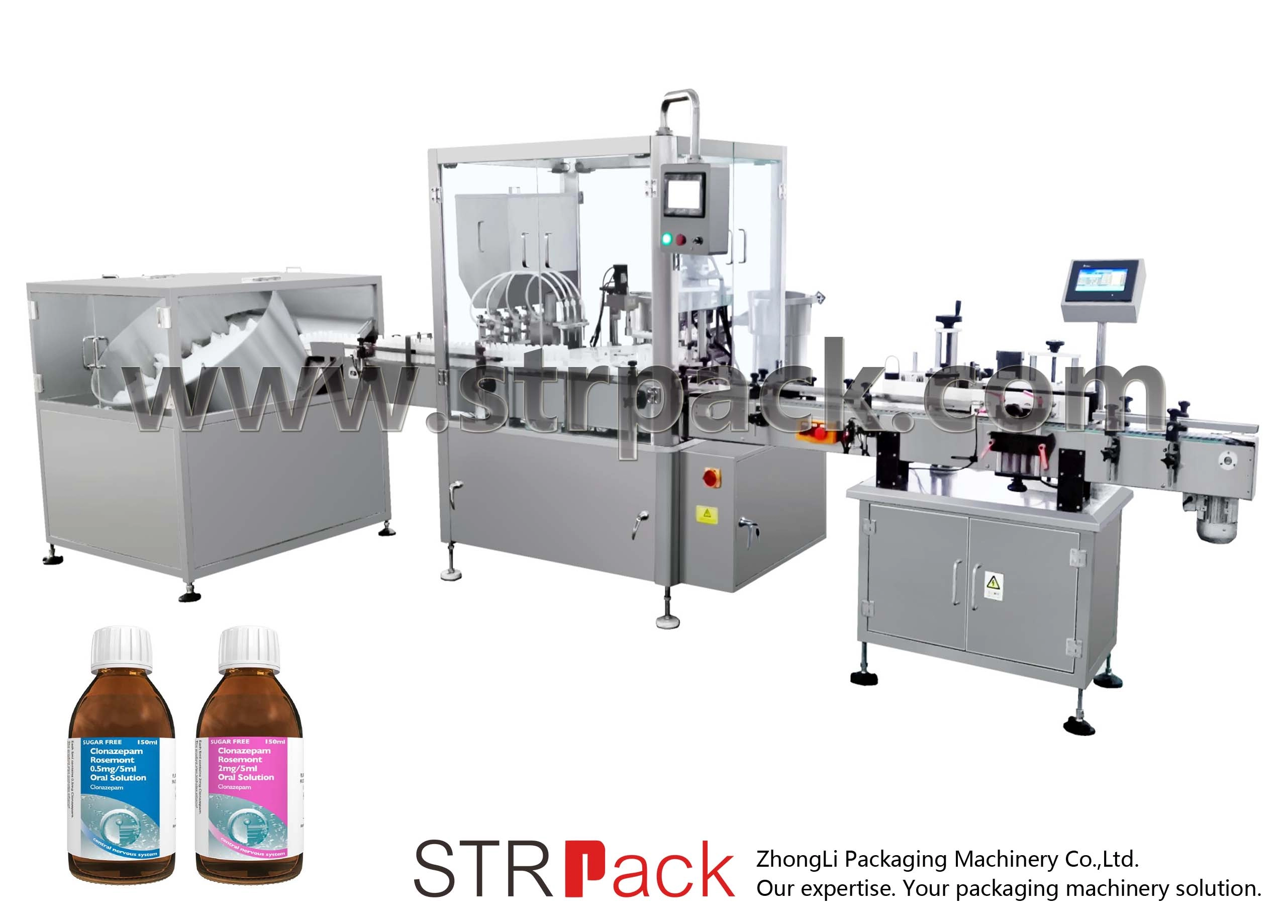 Automatic Oral Liquid Syrup Filling and Capping Machine