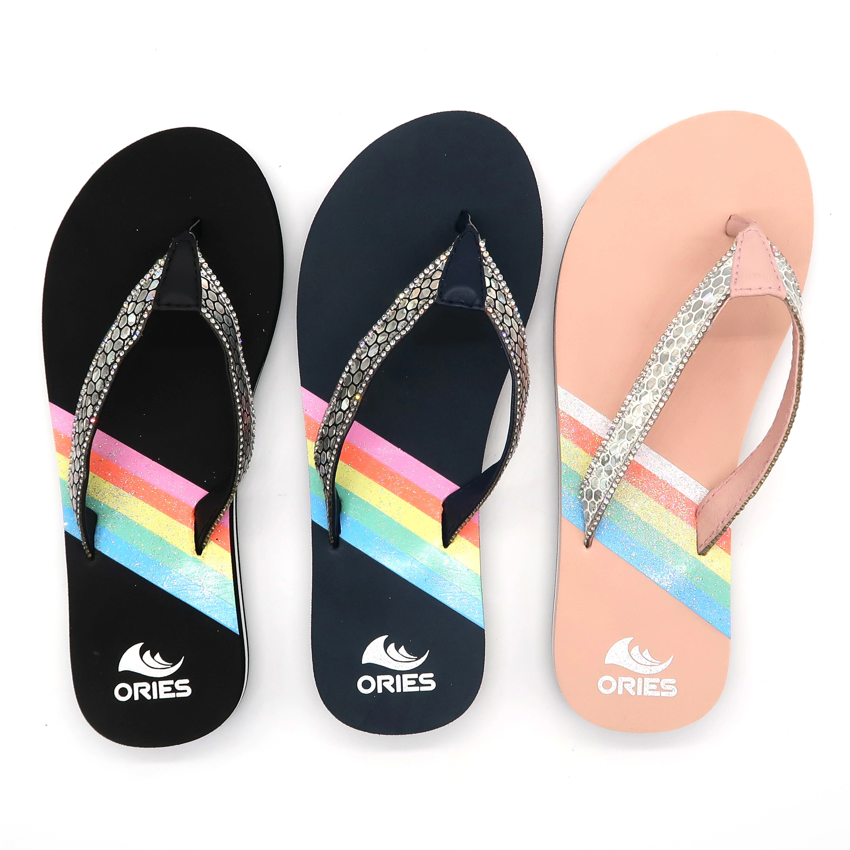Fashion Silver Accessories comfortable lady slippers outdoor sandals