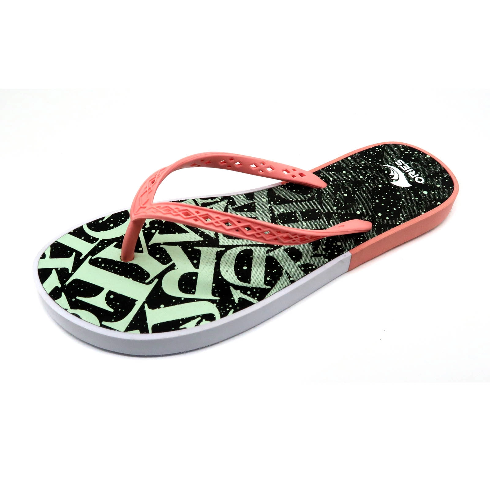 EVA around the sole edge and carved strap fashion girl Flip Flops Sandal
