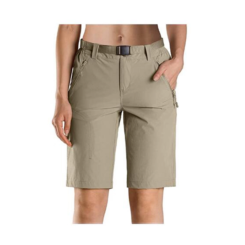Women's Hiking Cargo Shorts UPF 50+ Outdoor Quick Dry Nylon Shorts with Belt