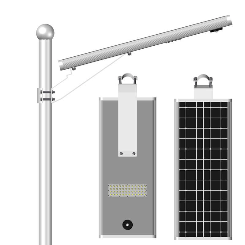 100W China All in One Led Solar Powered Street Lights Factory Price for Sale