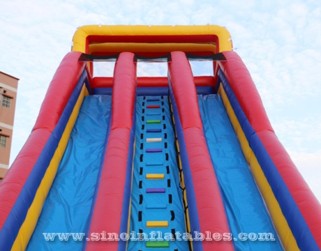 10m high giant inflatable water slide for adults made of 0.55mm pvc tarpaulin material
