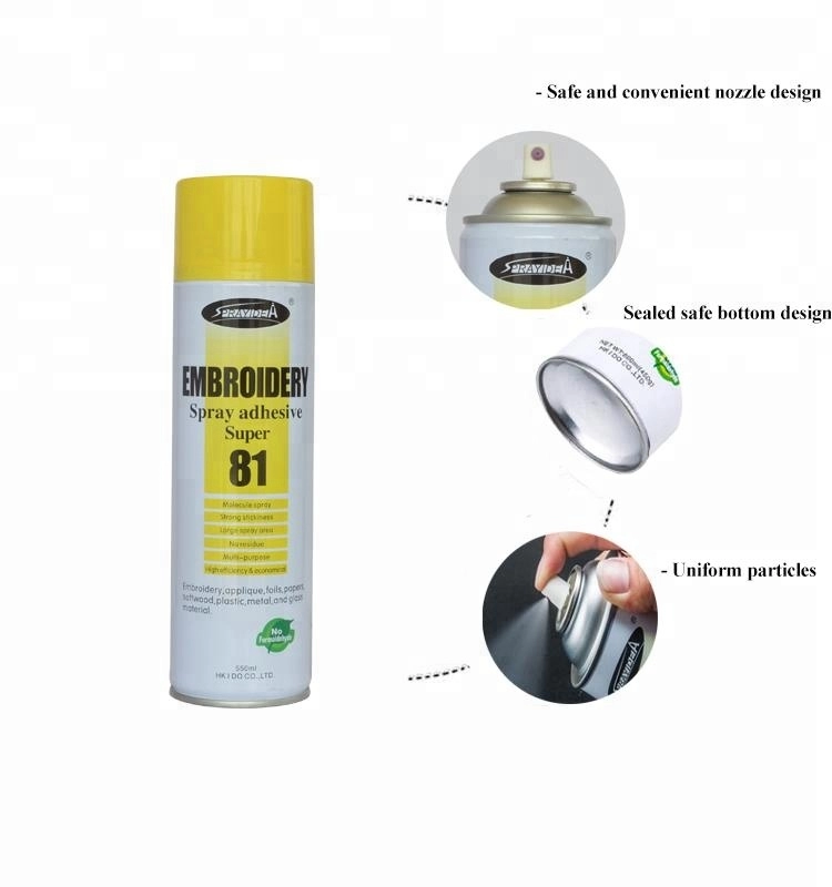 Sprayidea 81 Super Spray Embroidery Adhesive for Clothing and Fabric
