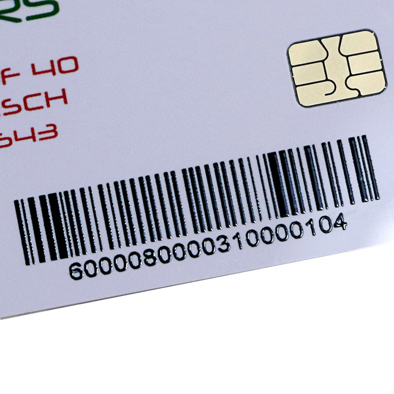 Customized ISO7816 AT24c16 Contact IC Cards With Barcode