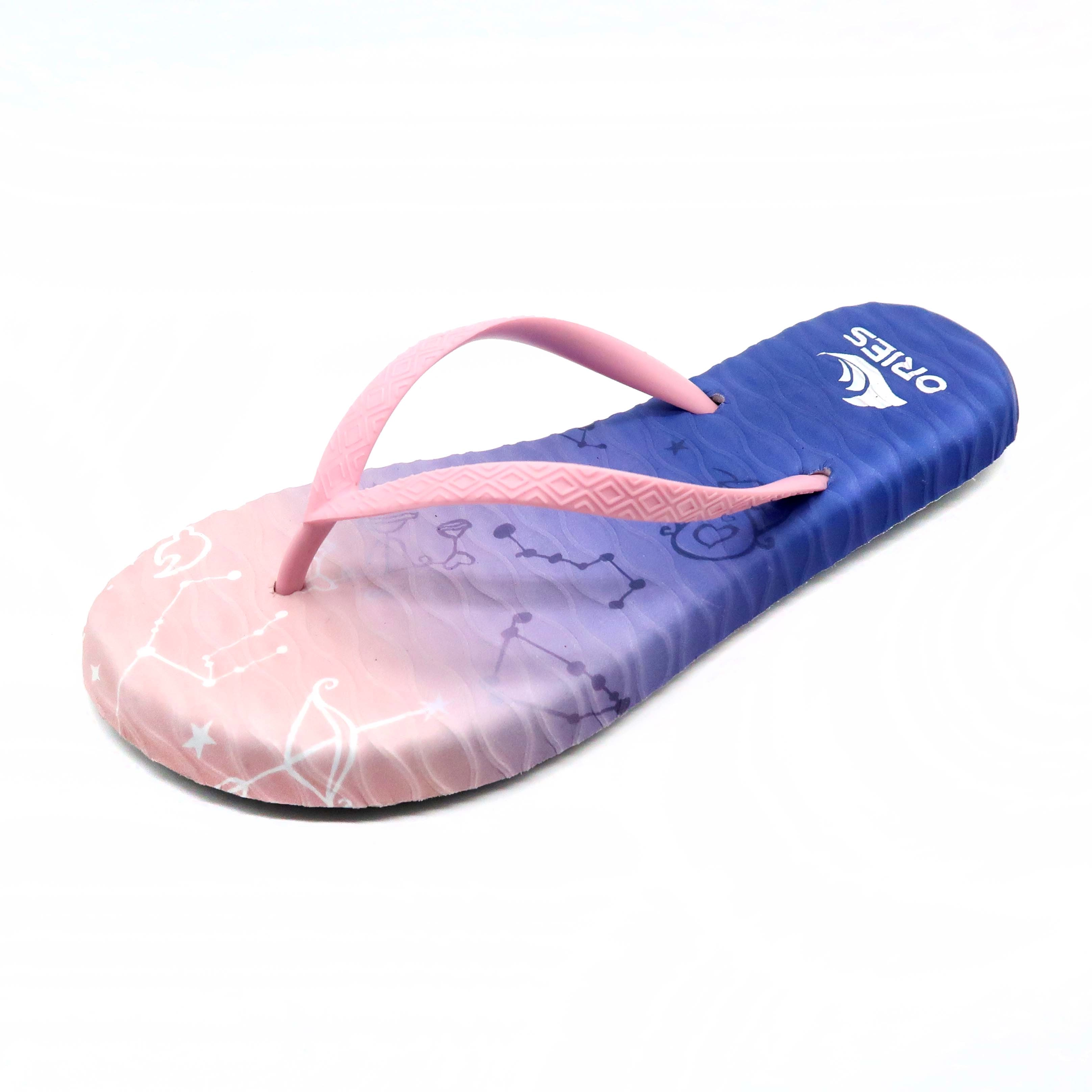 UV Digital Printing constellation Massage outdoor girl Flip Flops Sandal