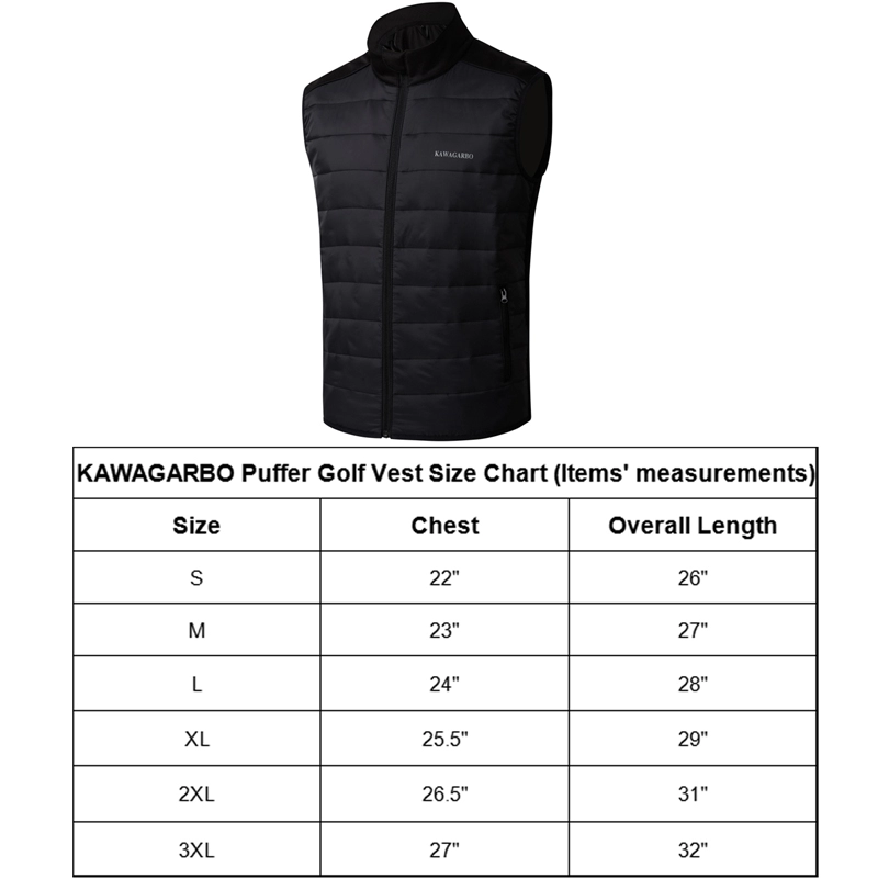 Men's lightweight puffer golf vest warm softshell windproof outdoor sleeveless jacket for hiking running cycling sailing