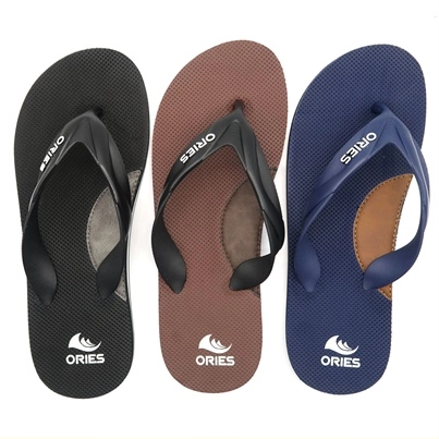 Heel Support classic men leather outdoor flip flops Sandal