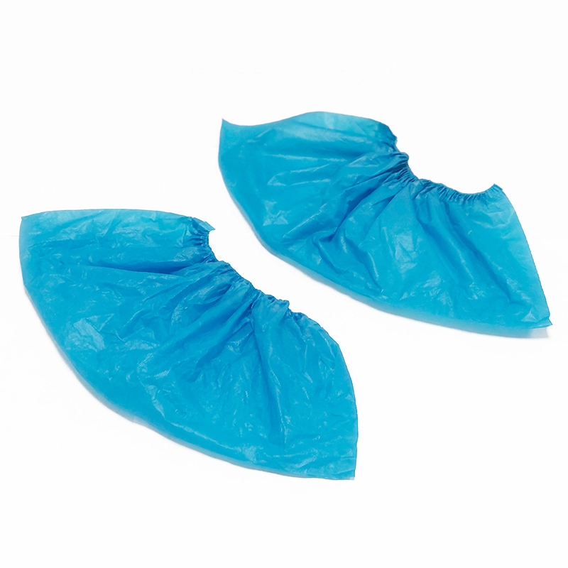 Aspire 100 PCS CPE Disposable Boot & Shoe Covers Water Resistant Non Slip Foot Booties Indoor Outdoor