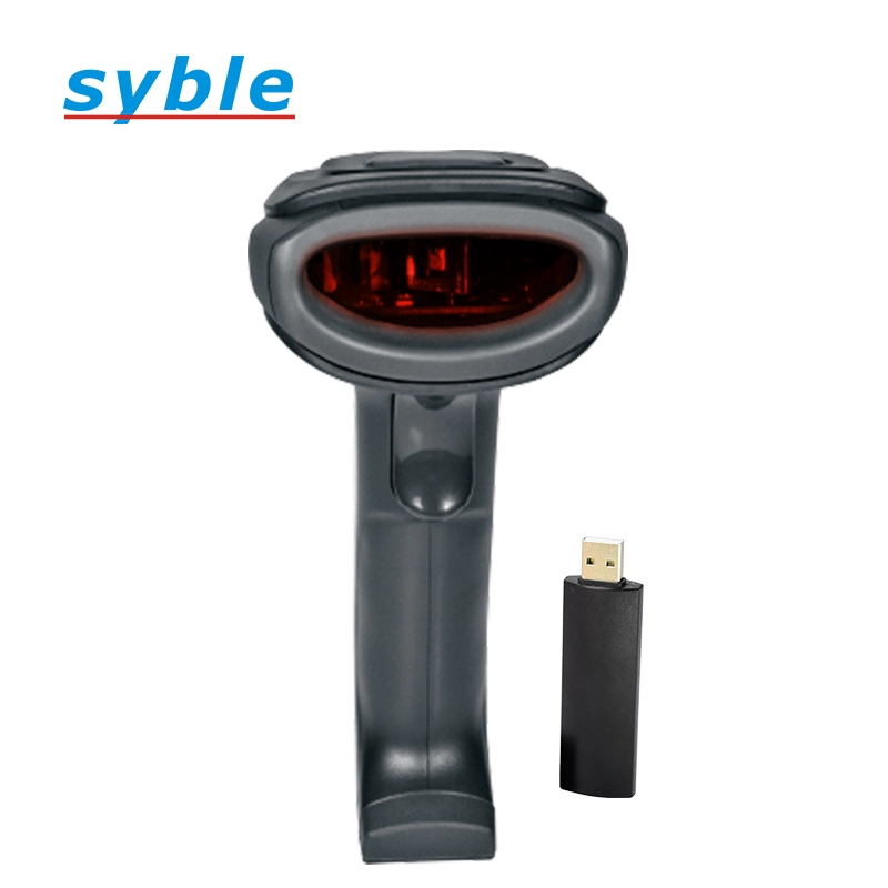 Industrial 2.4G wireless barcode scanner with USB pairing receiver