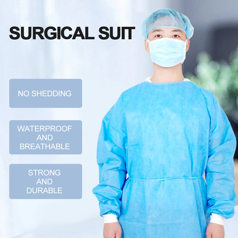 Surgical gown SMS disposable isolation gown level 3