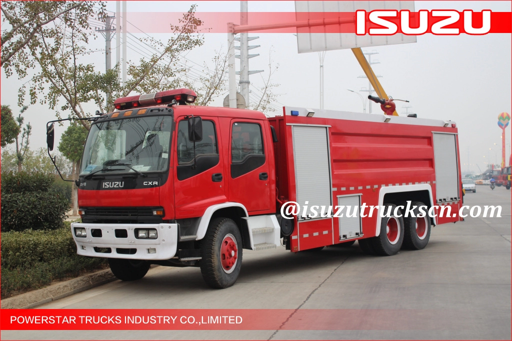 Syria custom made ISUZU 6x4 Big Capacity 15000L Water Type Fire Truck