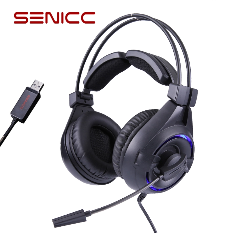 SENICC A6 headphones wholesale USB high quality sound video game headset