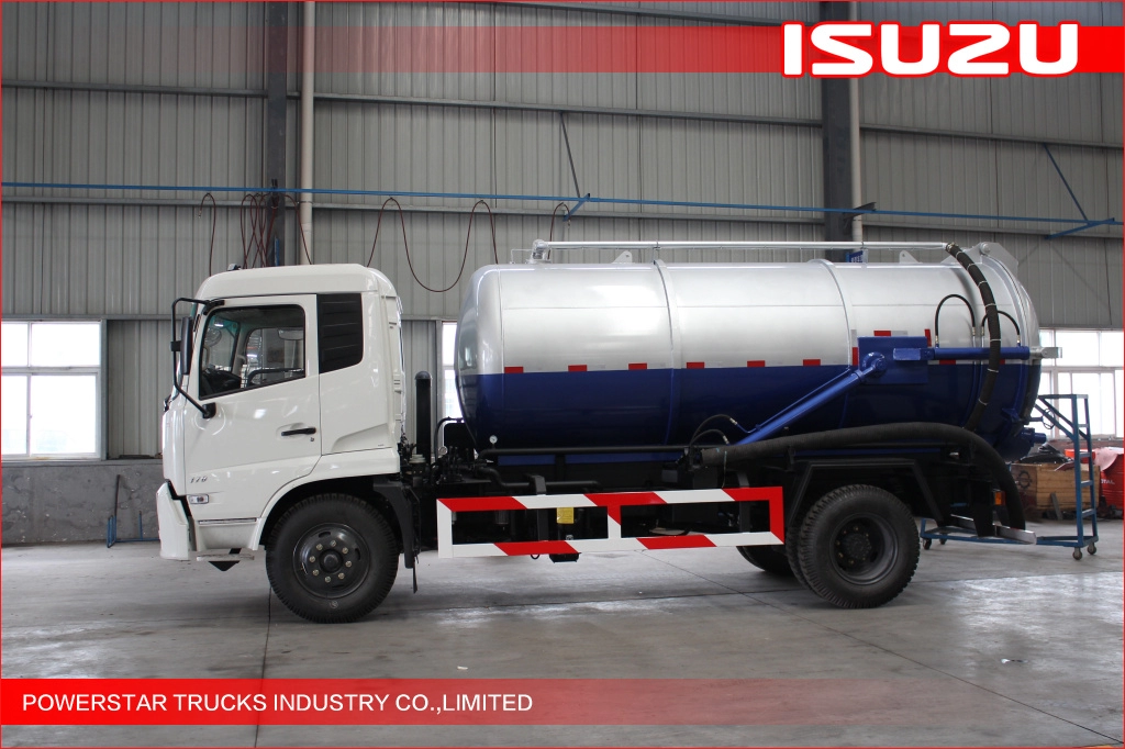 10,000Liter Ecuador custom Isuzu Brand Sludge Tanker Trucks