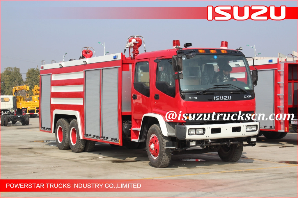 6*4 Africa Ghana 12000L Fire Truck Isuzu water foam Fire Vehicle supplier