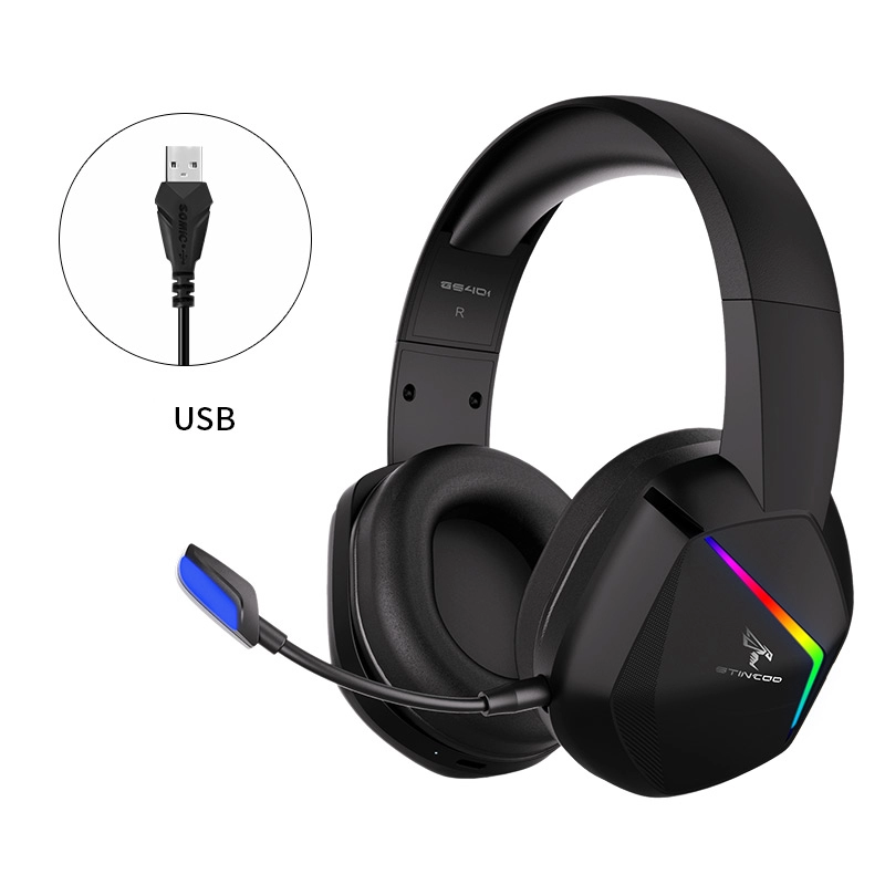 SOMIC GS401 USB wired gaming headset with microphone RGB LED