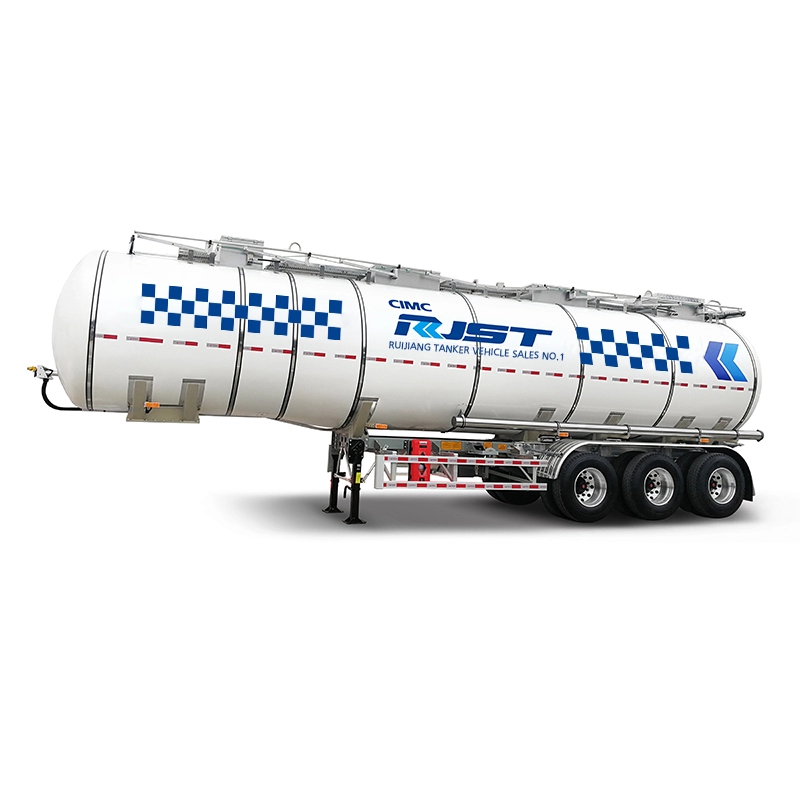 Stainless steel insulating liquid tank semi-trailer - CIMC RJST Liquid truck