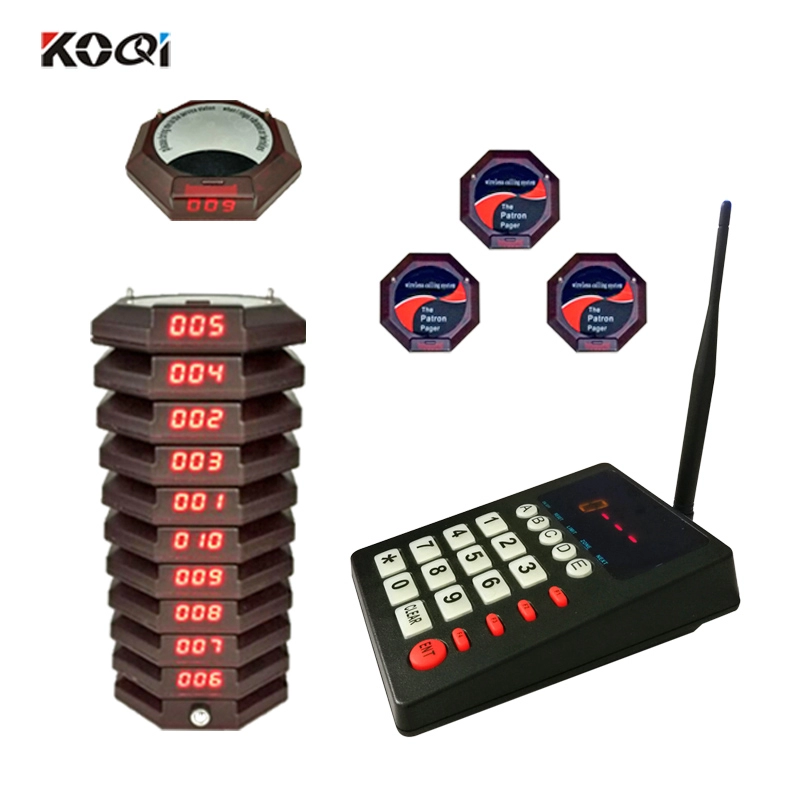 wireless coaster pager restaurant paging system low price