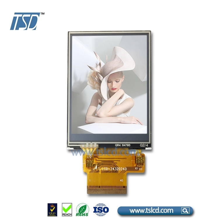 ZIF FPC connector 2.4inch 240x320 TFT lcd display with RTP