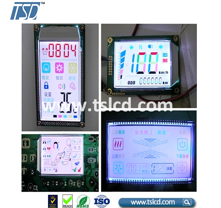 FSTN positive customized LCD glass panel for machine