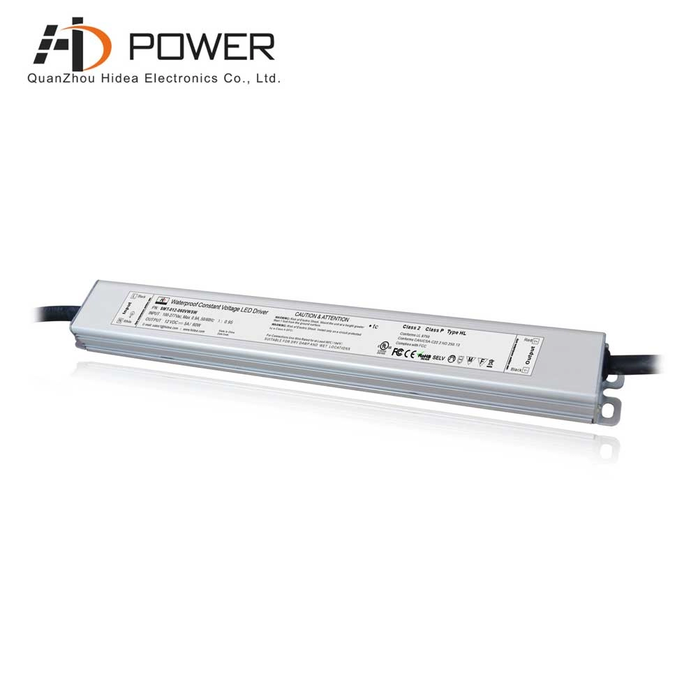 UL certificated constant voltage led driver 12v 60w waterproof non dimming type