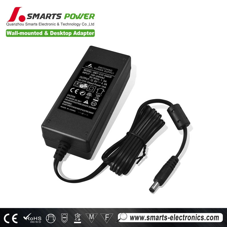 1310 12v 4a desktop type switching power supply/power adapter