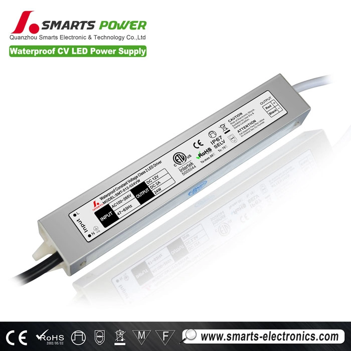AC to DC 12V 24W Constant voltage LED driver