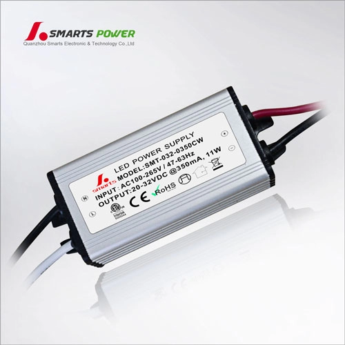 plastic 11w constant current 350ma dc 20-32v led power supply