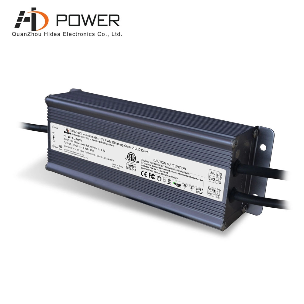 waterproof led power supply 12v 80w 0 10v power supply for tape lights
