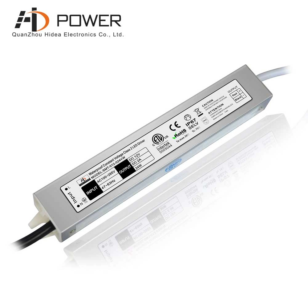 AC to DC Waterproof Led Power Supply 12vdc 2a 24w For Led Strip Lights