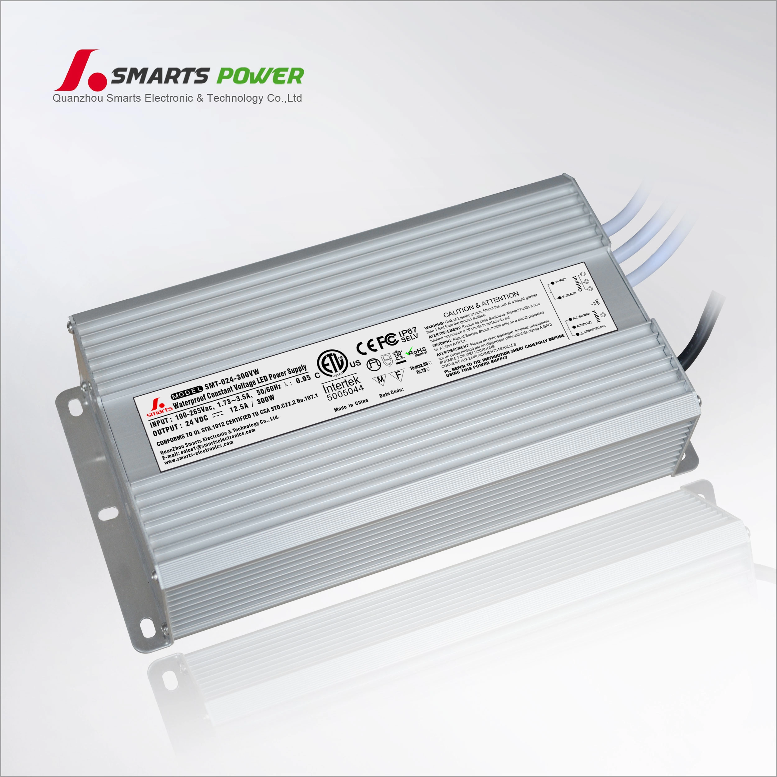 AC to DC 24V 300W Constant voltage LED power supply