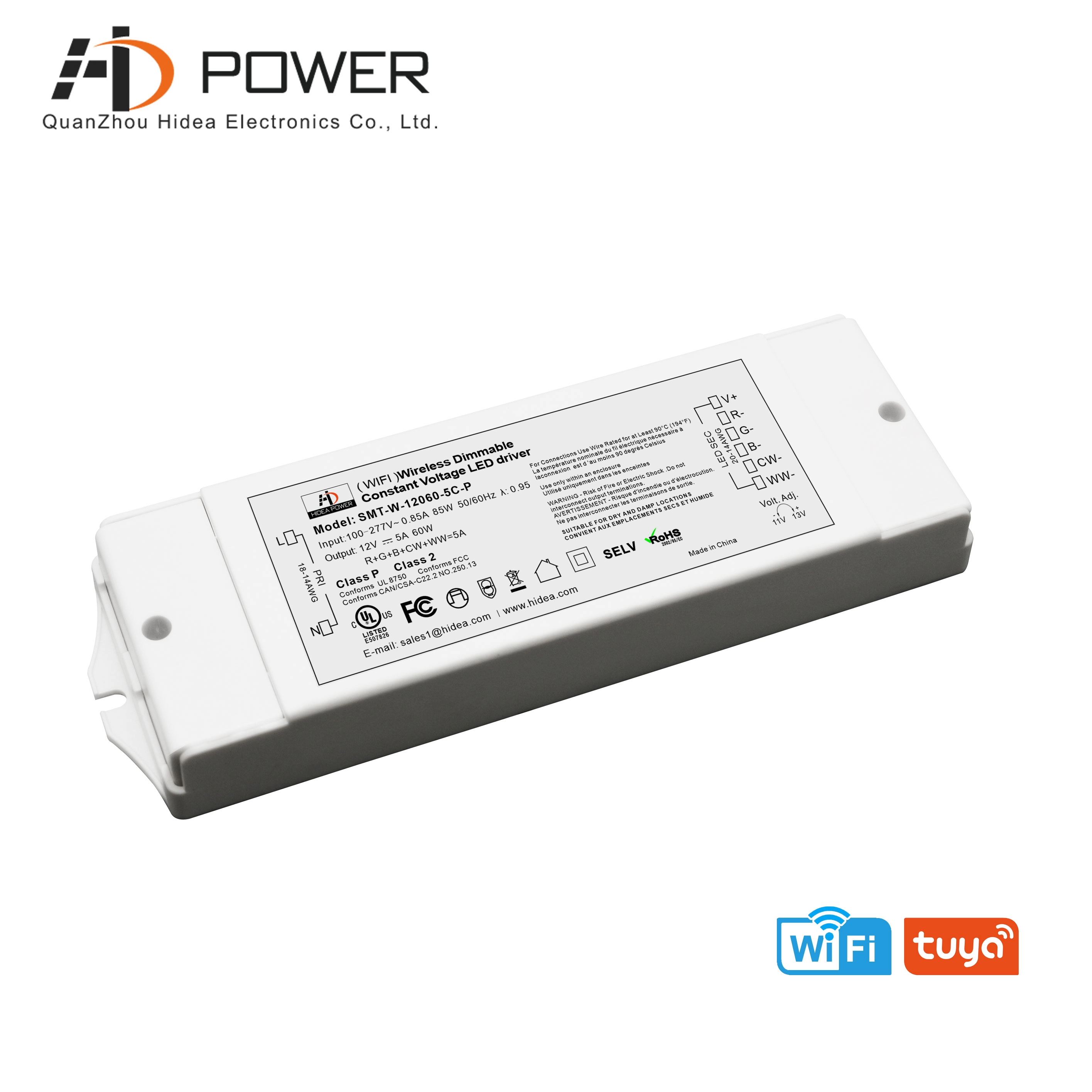 7 years warranty12v 60w dimmable led driver