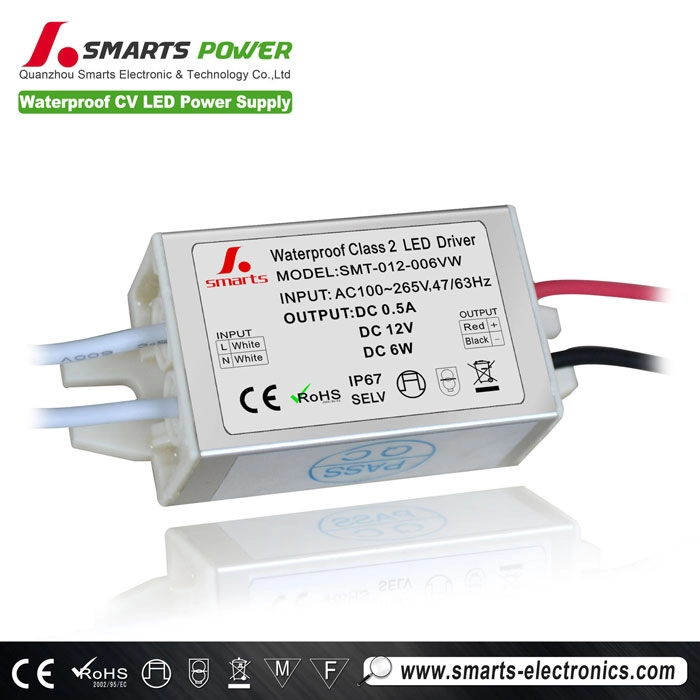 AC to DC 12V 6W Constant voltage LED driver