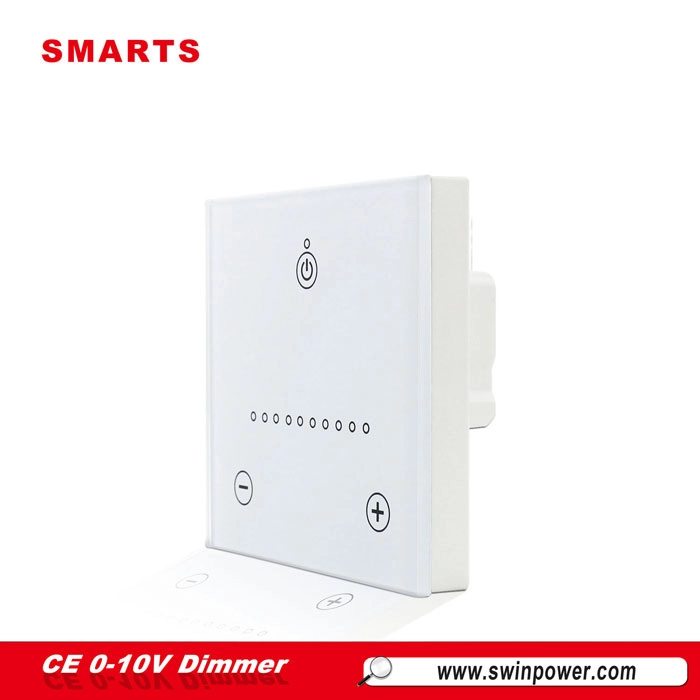 white single wall dimmer switch 220v PWM LED 0-10v 1-10v dimmer