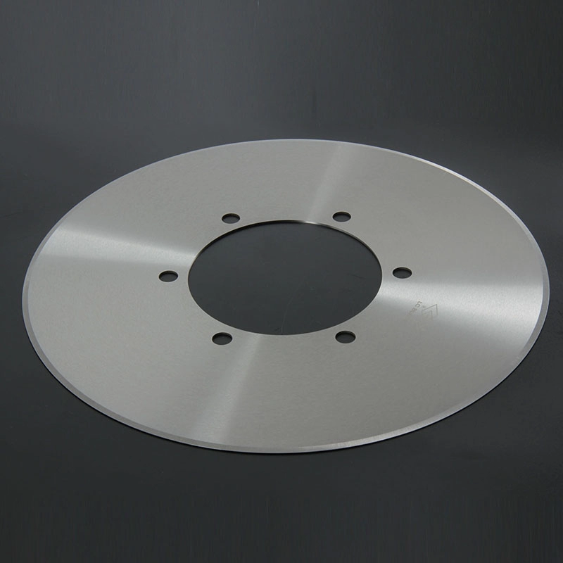Round paper trimmer blade for corrugated paper trimming
