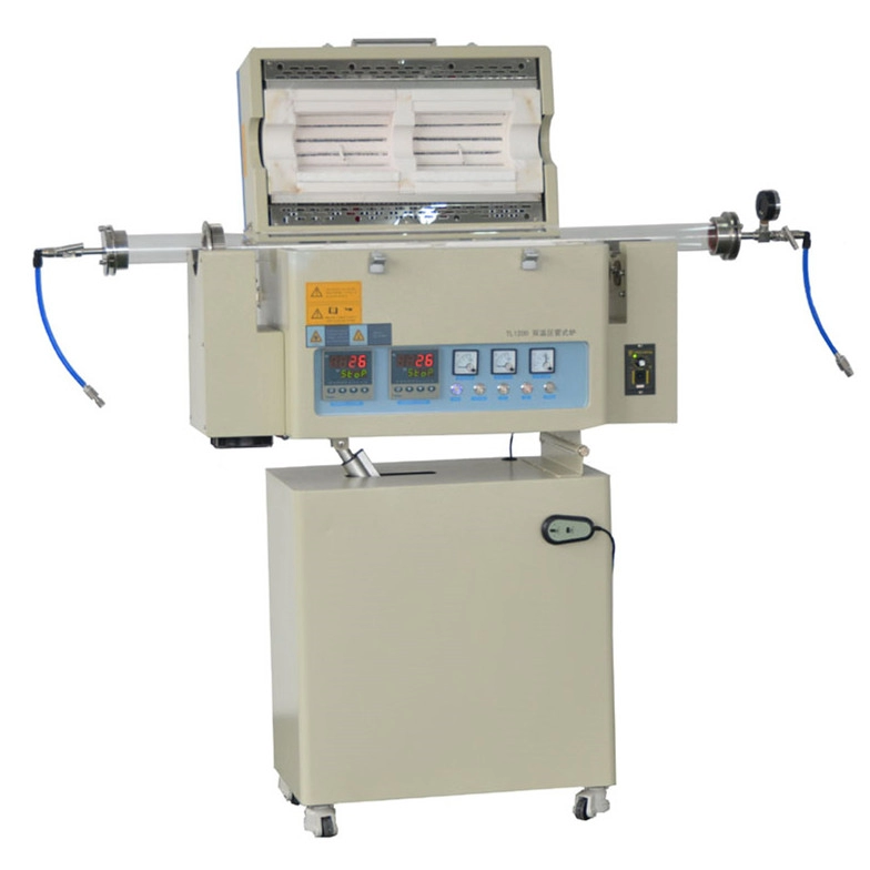 Lab 1200-1200C Double Zone Rotary Tube Furnace