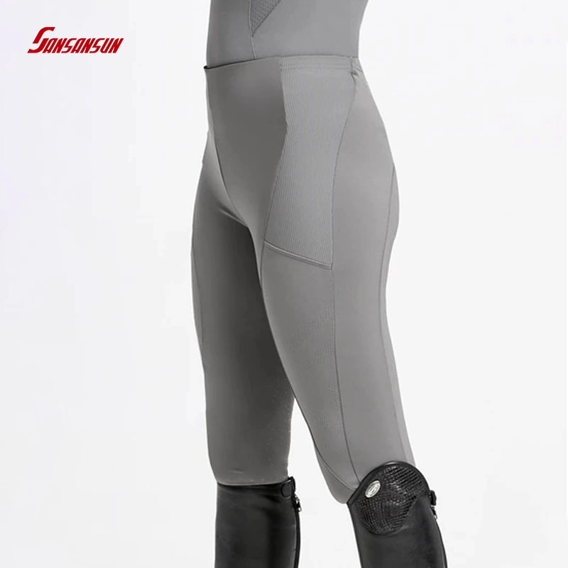 Women Compression Equestrian Tights With Pockets