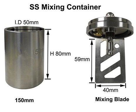 Small Lab Electrode Vacuum Slurry Mixer Mixing Machine with Containers