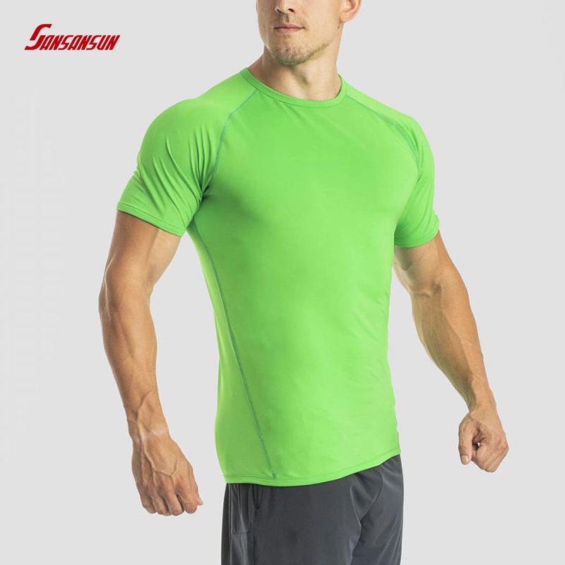 Wholesale  Customized Men Gym Tight-fitting Shirts
