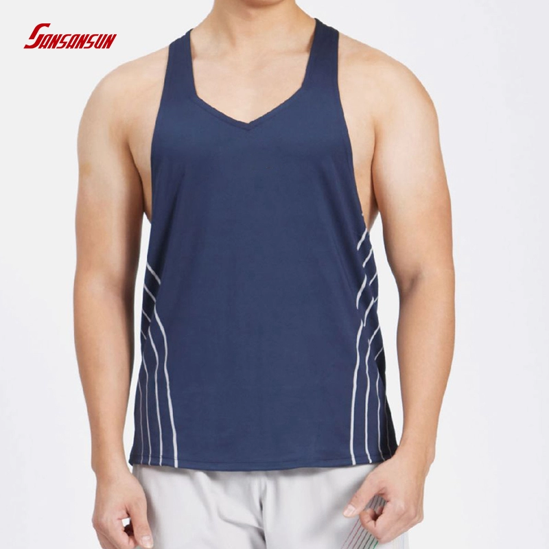 Wholesale Breathable Polyester Sports Large Size Men Vest