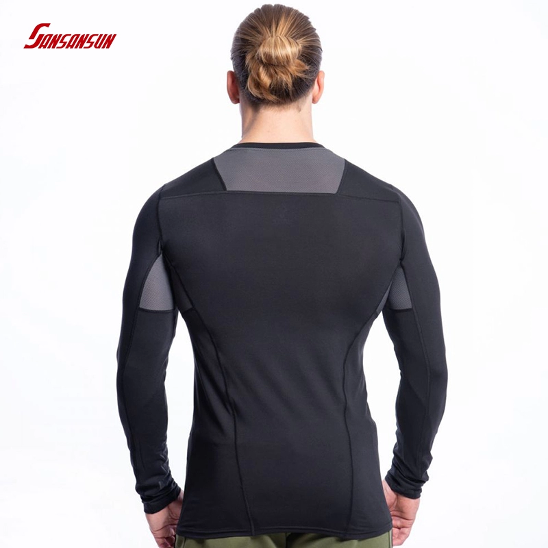 Men Quick-drying Compression Gym Tight Long Sleeve Shirts