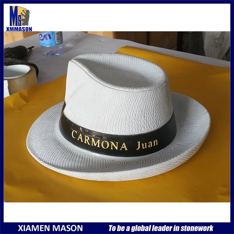 Customized Carved White Hat