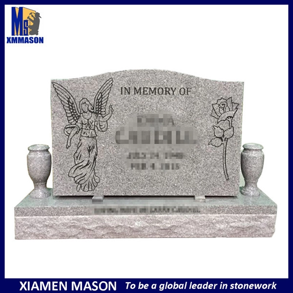 Cheap China Grey Granite Grave Monument for USA