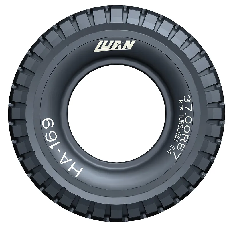 Off-the-Road Truck Tires 37.00R57 Fitted with HITACHI EH3500 Haul Trucks
